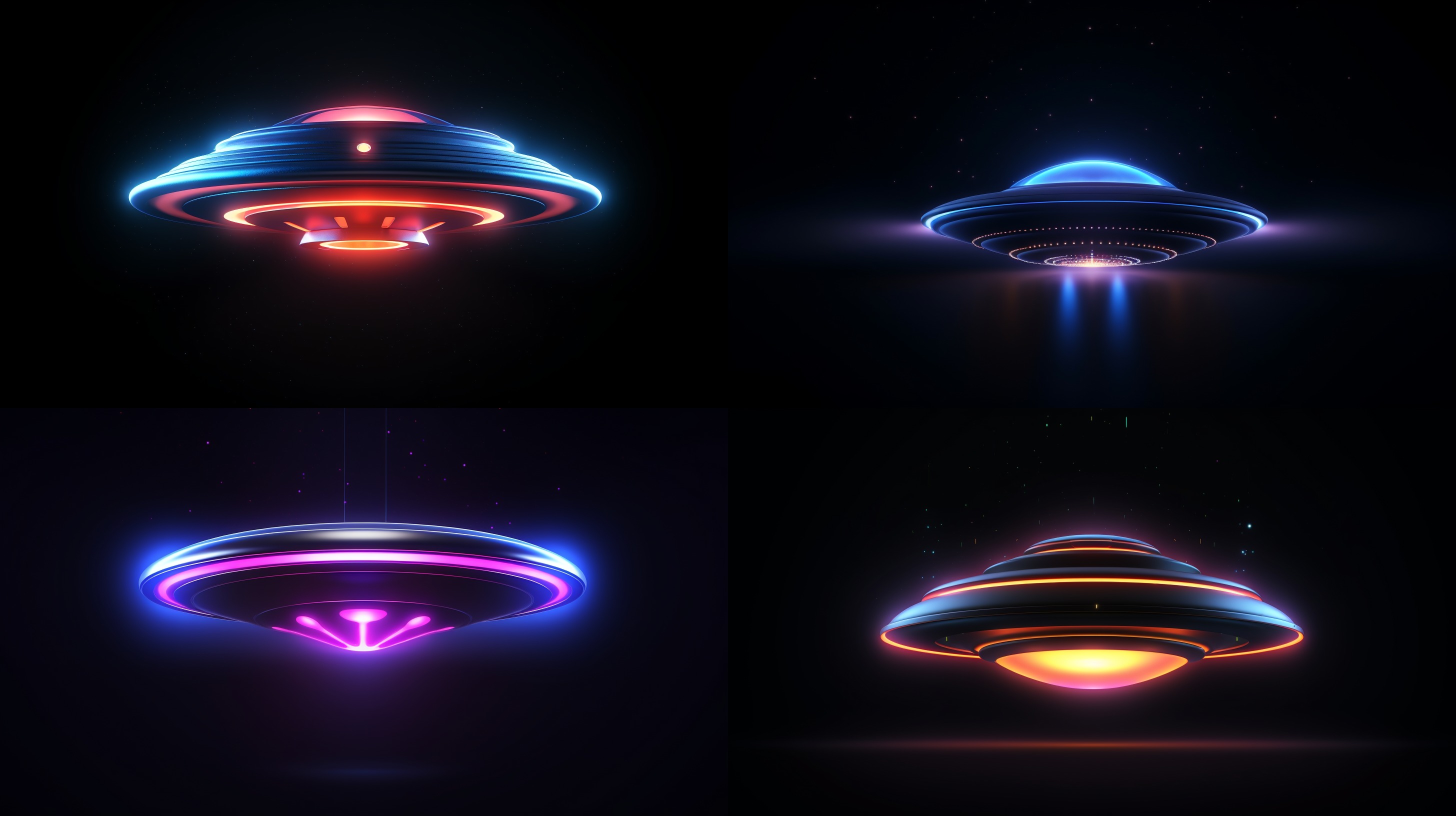Neon UFO logo
