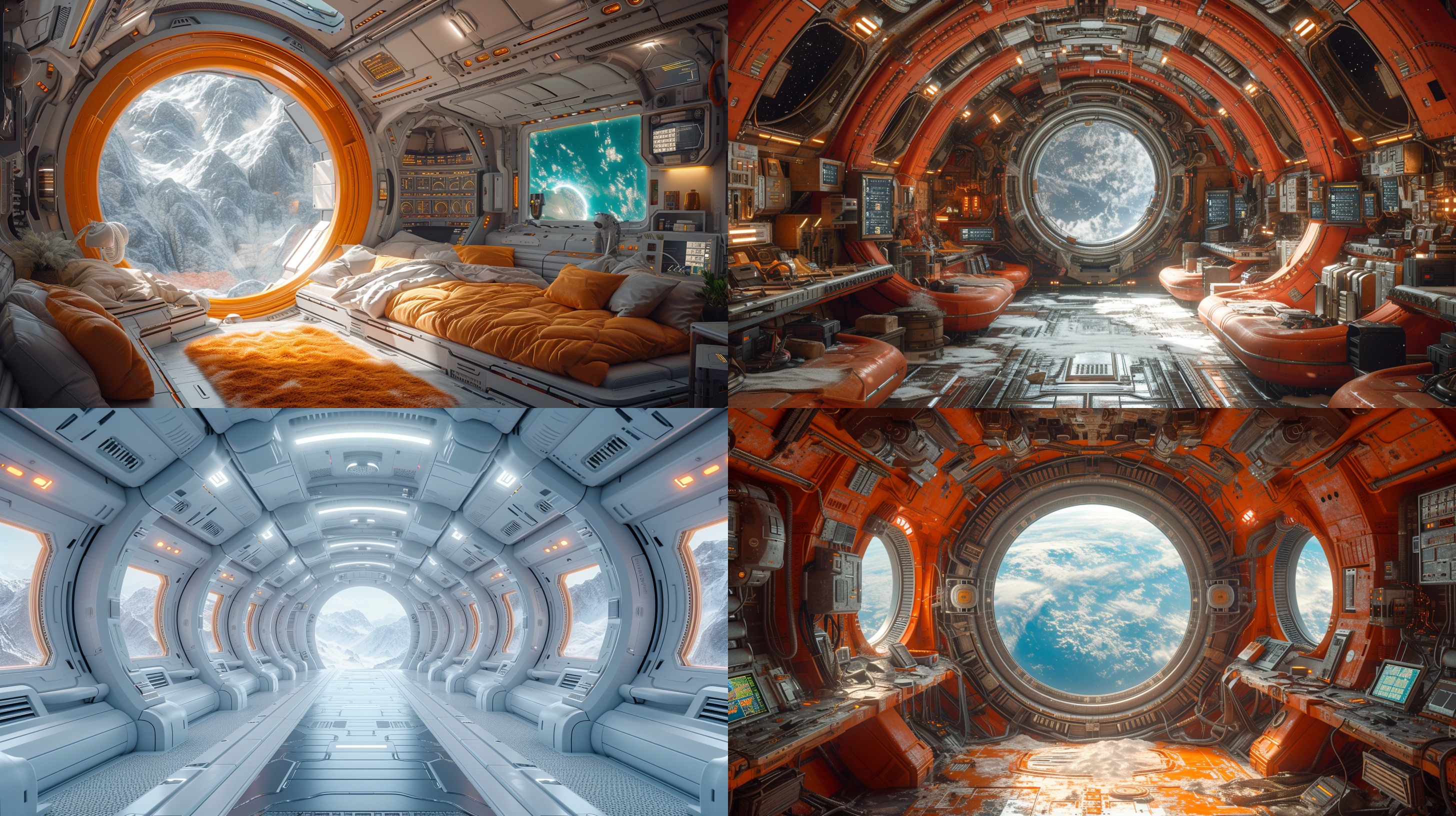 room inside a spaceship
